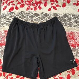 Gymshark Black Athletic Shorts Lightweight Breathable Design